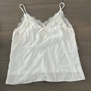 White Lace Trim Camisole